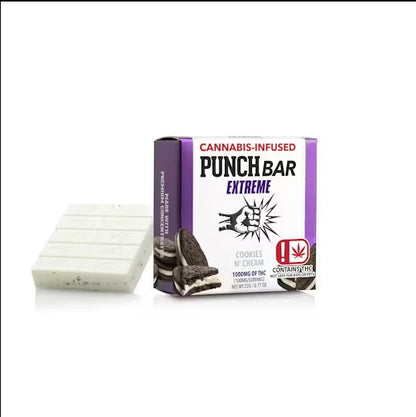 Cookies N Cream PunchBar 1000mg THC (Punch Edibles & Extracts)