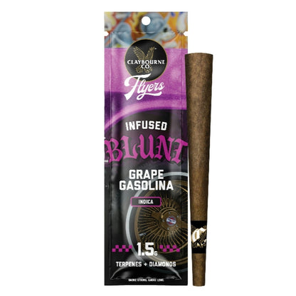 Grape Gasolina Flyers Infused Blunt 1.5g (Claybourne Co.)