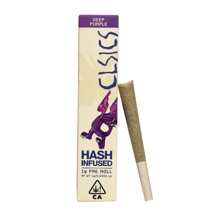 Deep Purple Hash Infused Pre Roll 1g (CLSICS Rosin & Rosin Infused Pre Rolls)
