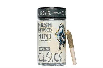 Ghost Vapor Hash Infused Pre Rolls 10pk .3g (CLSICS Rosin & Rosin Infused Pre Rolls)