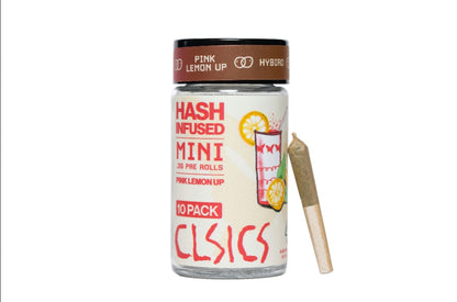 Pink Lemon Up Hash Infused Pre Rolls 10pk .3g (CLSICS Rosin & Rosin Infused Pre Rolls)