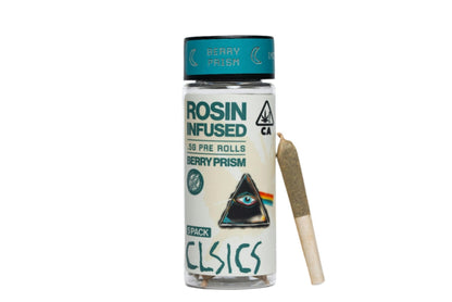 Berry Prism Rosin Infused Pre Rolls 5pk 2.5g (CLSICS Rosin & Rosin Infused Pre Rolls)