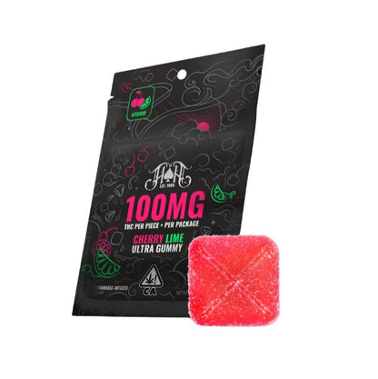 Cherry Lime: Hybrid Ultra-Pure Single Gummy 100mg THC (Heavy Hitters)