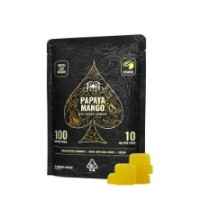 Papaya Mango Live Rosin Gummies 10pk 100mg THC (Heavy Hitters)