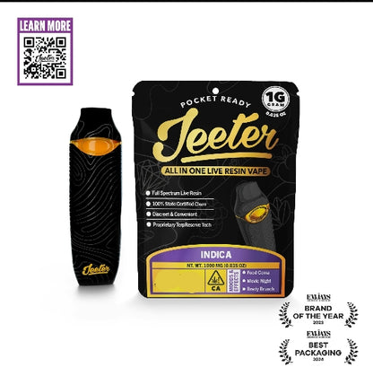 Hades Haze All In One Live Resin Vape 1g (Jeeter)