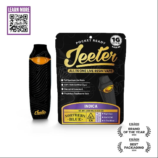 Master Kush All In One Live Resin Vape 1g (Jeeter)