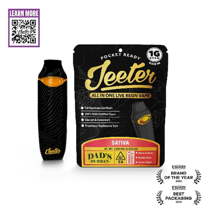 Dad's Durban All In One Live Resin Vape 1g (Jeeter)