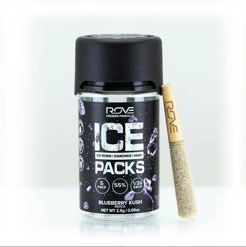 Watermelon Burst Ice Packs Rosin, Diamond, Hash Infused  5pk 2.5g (ROVE)