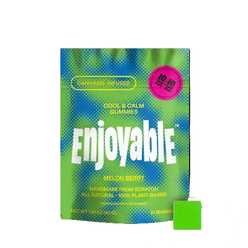 Melon Berry Vegan Gummies 1:1 THC:CBN 100MG THC 100MG CBD (Enjoyable)