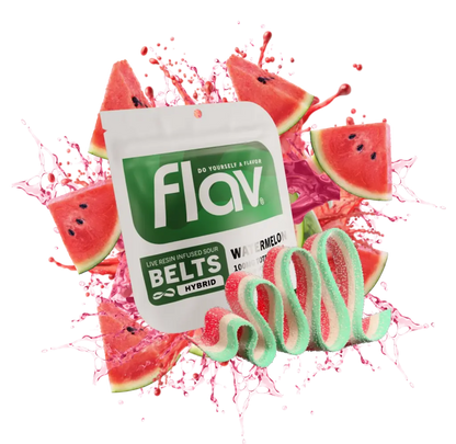 Watermelon Belts Hybrid Live Resin Gummies 10pk 1000mg THC (FLAV)