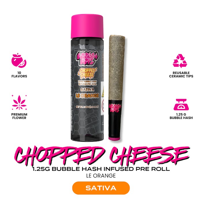 Le Orange Bubble Hash Infused Pre-Roll 1.25g (Bodega Boyz)