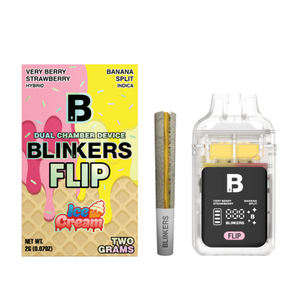Very Berry Strawberry x Banana Split Flip Disposable 2g (Blinkers)