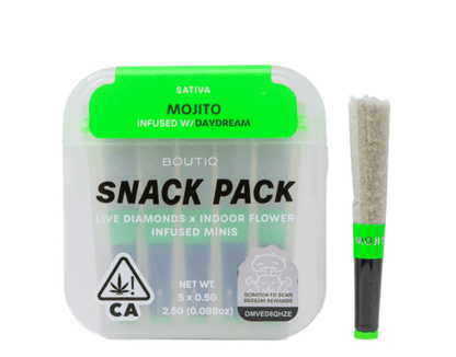 Mojito x Daydream Live Diamond Infused Mini Pre Rolls 5pk (2.5g) (Boutiq)