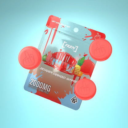 Fruity Punch Designer Cannabis Gummies 10pk 2000mg THC (FKEM EDIBLES)