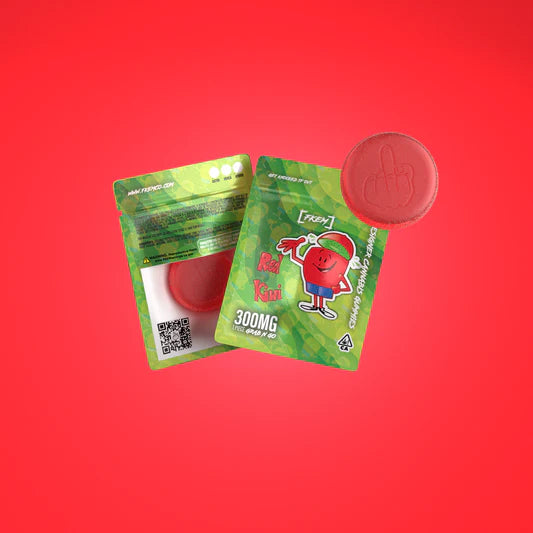 Red Kiwi Grab N Go Single 1pc 300mg THC (FKEM EDIBLES)
