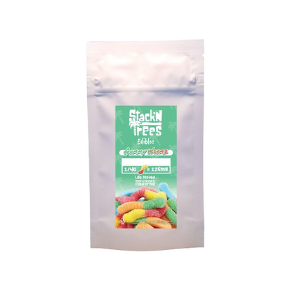 Gummy Worms Cannabis Infused Gummies 1200mg THC (Stack n Trees)