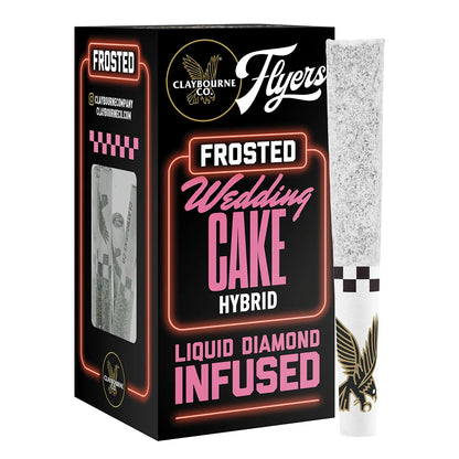 Wedding Cake Diamond Frosted Infused Flyers Pre-Rolls 5pk 2.5g (Claybourne Co.)