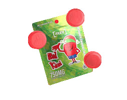 Red Kiwi Designer Cannabis Gummies 10pk 2000mg THC (FKEM EDIBLES)